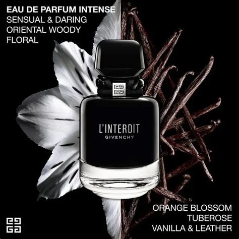 l'interdit intense givenchy notes olfactives|Givenchy intense notes.